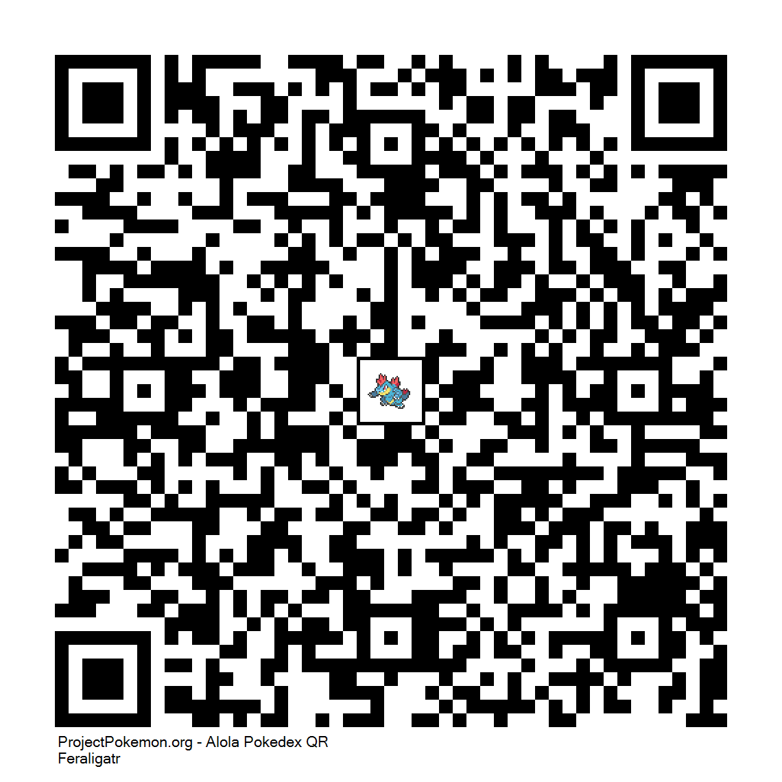 Cdigo QR de Feraligatr